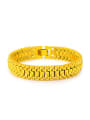 thumb Women Exquisite 24K Gold Plated Geometric Shaped Copper Bracelet 0