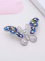 thumb Fashion Cubic Zirconias Butterfly Platinum Plated Copper Brooch 1