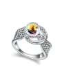 thumb Personalized austrian Crystal Bead Alloy Ring 0