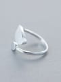 thumb Personality Open Design Oval Shaped S925 Silver Ring 0