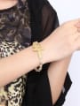 thumb Fashionable Gold Plated Heart Shaped Pearl Charm Bracelet 1