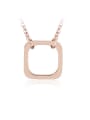 thumb 18K Rose Gold Titanium Stainless Steel  Necklace 0