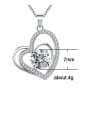 thumb Copper With Cubic Zirconia Simplistic Hollow Heart Locket Necklace 2