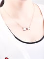 thumb Kissing Fish Pendant Clavicle Necklace 1