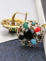 thumb Ethnic style Colorful Resin stones White Rhinestones Alloy Earrings 3