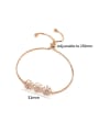 thumb Copper With Cubic Zirconia Personality snowflake adjustable Bracelets 4