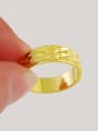 thumb Men Exquisite 24K Gold Plated Geometric Shaped Copper Ring 2