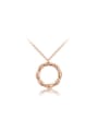 thumb Exquisite Geometric Shaped Rose Gold Plated Necklace 0
