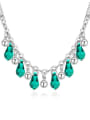 thumb Fashion Water Drop austrian Crystals Little Beads Alloy Necklace 1