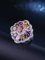 thumb White Gold Plated Colorful Ring 0