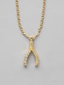 thumb 925 Sterling Silver With 18k Gold Plated Simplistic Necklaces 0