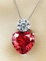 thumb Red Crystal Valentine's Day Gift Pendant 2