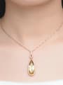 thumb Water Drop Yellow Crystal Noble Pendant for Women 1