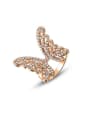 thumb Personality Big Butterfly Shaped Austria Crystal Ring 0