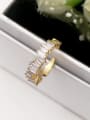 thumb Shining Zircons Micro Pave Color Copper Ring 4