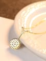 thumb Sterling Silver with AAA zircon plated 18K gold necklace 2