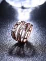 thumb Fashionable Rose Gold Plated Multi Layer Alloy Ring 3