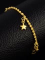 thumb Creative Star Shaped Gold Plated Women Copper Bracelet 1