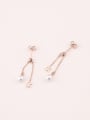 thumb Simple Fashion Artificial Pearls Tassel Earrings 0