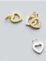 thumb 925 Sterling Silver With 18k Gold Plated Classic Heart Charms 0