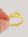 thumb Women Elegant 24K Gold Plated Heart Shaped Ring 2