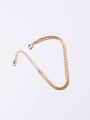 thumb Titanium With Gold Plated Simplistic Multi-layer Chain Bracelets 3