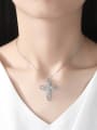 thumb Copper inlaid 3A zircon Cross Necklace 1