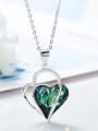 thumb Fashion austrian Crystal 925 Silver Heart Pendant 3