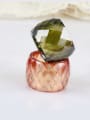 thumb Qing Hing Upscale Pure Hand Cutting Colorful Selected Zircon band ring 1
