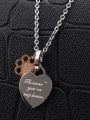 thumb Fashion Heart and Rectangle Lovers Necklace 2
