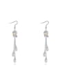 thumb Fashion Water Drop austrian Crystals Alloy Platinum Plated Earrings 0
