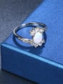 thumb Exquisite Oval Shaped Opal Stone Ring 1