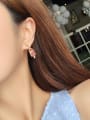 thumb Alloy With Rose Gold Plated Cute Friut Ice Cream Drop Earrings 1