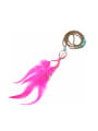 thumb Retro Turquoise Feather Pendant Long Necklace 1