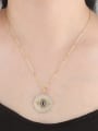 thumb Copper With  Cubic Zirconia Trendy Evil Eye Necklaces 1