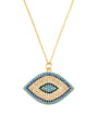 thumb Copper With Cubic Zirconia Fashion Evil Eye Necklaces 4