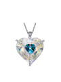 thumb Fashion Elegant Heart shaped austrian Crystal Necklace 0