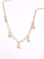 thumb Copper With 18k Gold Plated Trendy Star round Necklaces 2