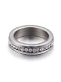 thumb Stainless Steel With Cubic Zirconia Trendy Round Band Rings 1