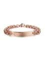 thumb Fashion Rose Gold Plated Cross Shaped Zircon Bracelet 0