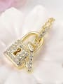 thumb All-match 18K Gold Locket Shaped Crystal Necklace 1