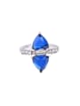 thumb Elegant Artificial Sapphire Fashion Simple Alloy Ring 0