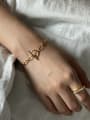 thumb 925 Sterling Silver With Gold Plated Simplistic Hollow  Chain Bracelets 1
