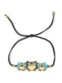 thumb Owl Shaped Accessories Colorful Woven Bracelet 0