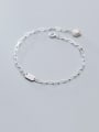 thumb 925 Sterling Silver With Smooth Simplistic Chain Bracelets 1