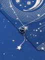 thumb 925 Sterling Silver With Platinum Plated Fashion Star Necklaces 0
