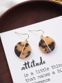 thumb Alloy With 18k Gold Plated Fashion Round shell Drop Earrings 1