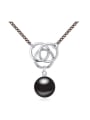 thumb Fashion Double Color Plated Imitation Pearl Alloy Necklace 0