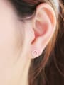thumb Tiny Hollow Hexagon-shaped Stud Earrings 1