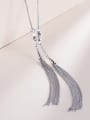thumb S925 Silver Sweater Necklace 0